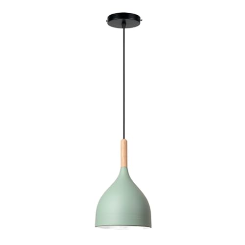 Lámpara colgante moderna verde para iluminar y decorar tu comedor