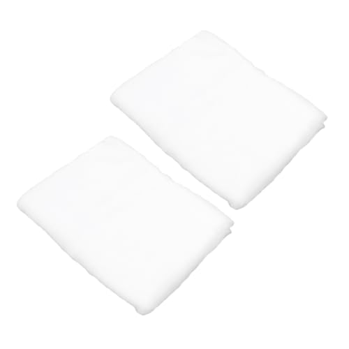 LABRIMP 2pcs Thick White Artificial Snow Blanket for Indoor Decor Realistic Faux Snow Carpet for Christmas Village Display and Holiday Scenes Soft Material