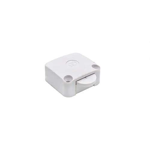 Image of 250 Volts White Wardrobe Cabinet Door 1 Way Switch ON /OFF Light Control Switch (Pack of 8 Pcs)