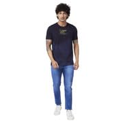 Image of Spykar Men's Solid Slim Fit T-Shirts