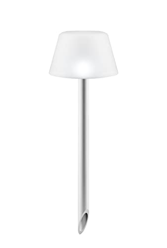 Eva Solo 571338.0 Solarlampe mit Spieß, Kabellos, Höhe 38 cm, Energieklasse A, aluminium/weiß, 13,2 x 13,2 x 38 cm