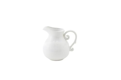Apaeofl ピッチャー 花瓶 セラミックピッチャー 陶器 おしゃれ 白 植木鉢 ドライフラワー フラワーアレンジメント 農家 ホーム 磁器 ルーム装飾 結婚式 (B)