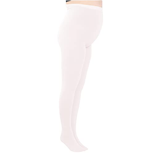 Image of UTTPLL Women's Run Resistant 80 Denier Tights Solid Color Dance Stockings Soft Semi Opaque Footed Pantyhose High Waist Tight