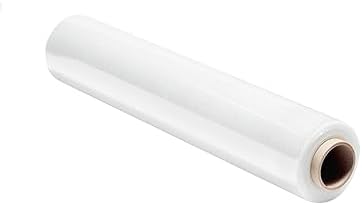 TEMPO DI SALDI Manuelle Stretchfolie Schwarz - 1 Rolle 1,8kg Für Stabile Verpackungen