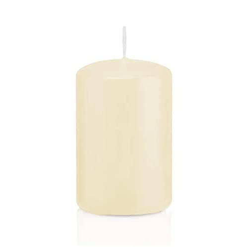 GREATOYAR Juego de Velas, Conjunto de 2 Velas, Vela Gruesa, Tamaño 7x15.5cm, Color Marfil, Cera sin Perfume, Sin Goteo, Larga Duración, Calidad de la UE