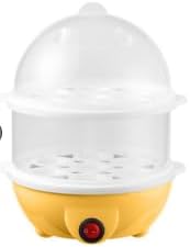 Baytion Double Layer Egg Cooker 350W, 14pcs Rapid Egg Boiler with Auto Shut Off, Electric Egg Steamer for Hard, Medium and Soft Boiled Eggs (White)