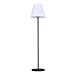 Lumisky - Piantana luminosa solare e ricaricabile, base in metallo, LED, bianco caldo/bianco, dimmerabile, altezza 150 cm