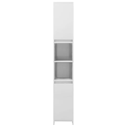 Muebles de baño columna de madera: gana espacio de almacenaje vertical 7