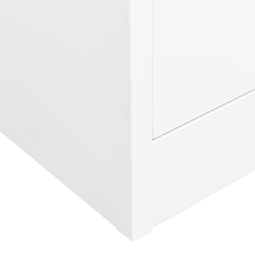 Kthlbrh Storage Cabinets, File Cabinet Organizer, Bookshelf Bookcase Storage Cabinet, Office Cabinet Locker, For Living Room Home Office, Office Cabinet White 35.4"X15.7"X70.9" Steel #TOP6
