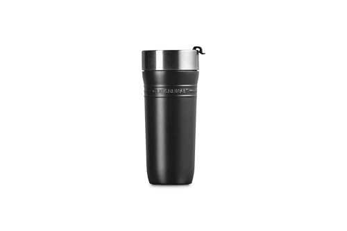 Image of Le Creuset Stainless Steel On The Go Travel Mug, 12 oz., Licorice