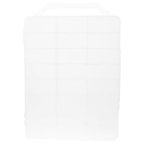 Abaodam ネイルポリッシュホルダーオーガナイザー:仕切り付き透明両面ネイルポリッシュ収納ケース(46本収納可能) - 省スペースなジェルボトル、エッセンシャルオイル、ミニスレッド用オーガナイザー