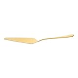 VALICLUD Pala para Tarta de Acero Inoxidable Dorada con Borde Serrado para Cortar y Servir Pastel Utensilio de Panadería Ergonómico Fácil de Limpiar Multiusos para Pizza y Postres