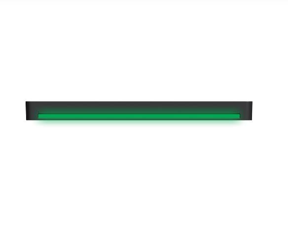 Image of Ajanta Digital Electric Wall Clock with Time, Temperature, Date & Day | RGB LED Night Light Display | USB Type-C Charger | 12 /24H Format & Snooze (Green)