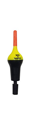 Rod-N-Bobb's Blast Off Bobber, 4 Inch Yellow Body Orange Tip,