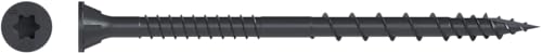 Simpson Strong-Tie Tornillo Deck-Drive DSV para Madera Exterior - #10 x 3 pulgadas T25, Cabeza Plana con Nibs, Roscas de Bajo Torque, Quik-Guard, Negro (Caja 210 Piezas) miniatura 1