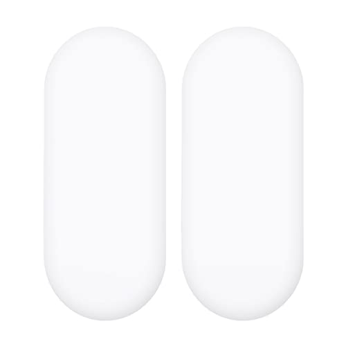 2X Jersey-Spannbettlaken für Babykörbe, oval, 100% Baumwolle (Weiß)