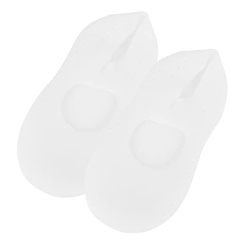 Toyvian 1Pair Beach Socks for Men and Women Breathable Hole Design Lightweight and Durable Boat Socks for Outdoor Activities White