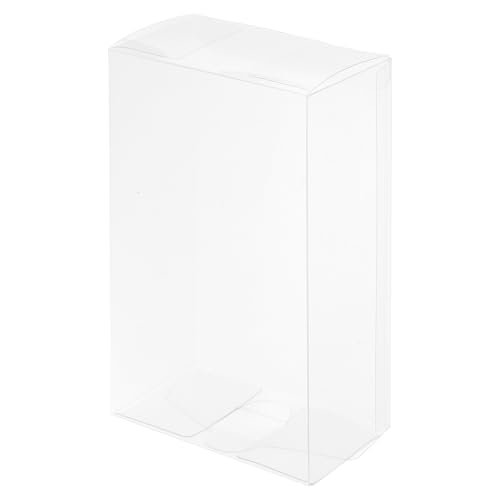 sourcing map Cajas de plástico para venta al por menor de 90 x 50 x 150 mm, caja de regalo con película protectora para dulces, galletas, Navidad, bodas, fiestas, paquete de 30 unidades