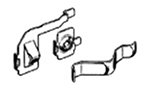 ZERO CHASSIS GOLD PLATED TERMINAL SET Mini 4WD Grade Up Parts Series
