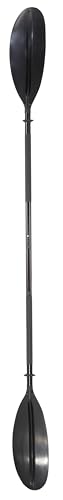 Sevylor Remo de Kayak de Fibra de Vidrio de 2 Piezas | 220 cm de Largo | Mango de Goma | 2 Anillos de Goteo | para Kayaks, embarcaciones y lanchas neumáticas o rígidas