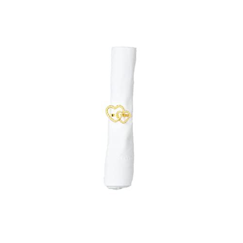 C&F Home Gold Heart Napkin Ring Valentines Day Romantic Table Setting Date Night Decor 1.89" X 1.34" X 1.73" Gold #TOP7