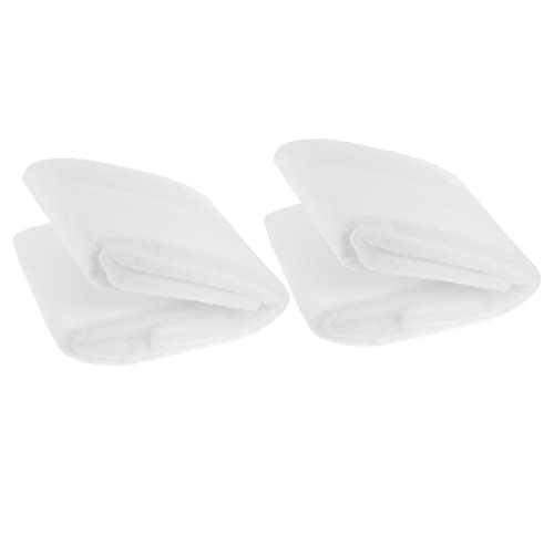 ROMISBABA 2個 水槽フィルター綿 軟水器 カーボンフィルター タップ 炊飯器フードフィルター 水族館 池 キット ノズル 水栓フィルター オーブンフードフィルター 魚 白い ポリエステル