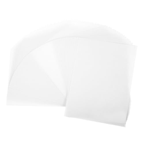 Papel vitela para invitaciones de boda y sobres translúcidos plateados de 80 unidades