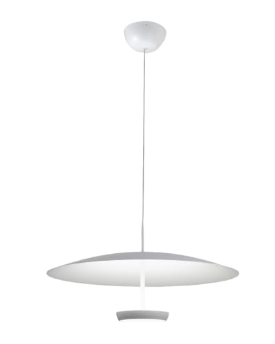 Suspension LED Yuko en méthacrylate blanc pour un intérieur prestigieux