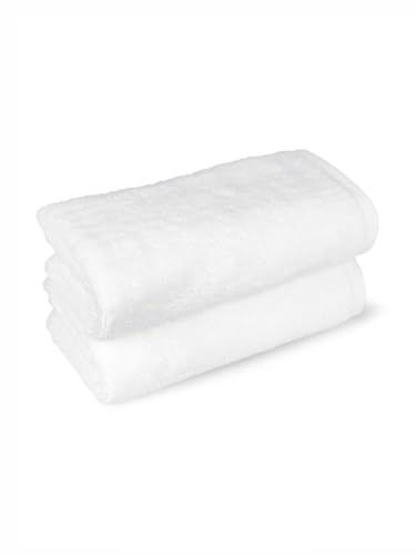 Image of Hand Towels 16x24 inches, Soft & Highly Absorbent Bathroom /Face Towels, Pack of 2 (White)