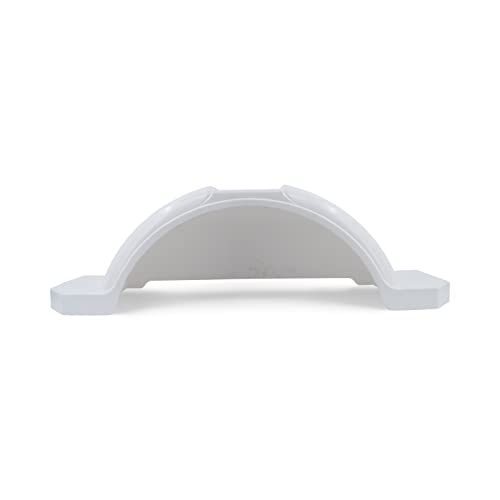 Sturdy Built White Plastic Single Axle Boat Trailer Fender with Steps 11 3/8 in x 45 x, 26763