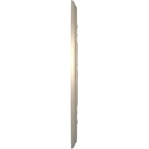 Image of Ekena Millwork CMP16BACSV Baltimore Thermoformed PVC Ceiling Medallion (Fits Canopies up to 6 1 /2 inch), 16 inchOD x 3 1 /2 inchID x 1 inchP, Metallic Silver Metallic