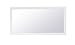 Elegant Decor Aqua Rectangle Vanity Mirror 72 inch in White