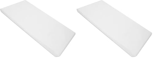 Image of American Baby Company Microfiber Standard Day-Care Nap-mat-Sheet, Snow White, 24 inch x 48 inch x 4 inch, for Boys and Girls (Pack of 2)