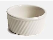Tuxton BEX-0804 8 Oz. Eggshell Swirl Sides Souffle - 12 / CS