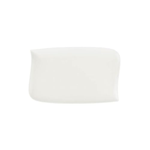Secret de Gourmet - Lot de 6 Assiettes Plates Rectangulaire Vague 33cm Blanc