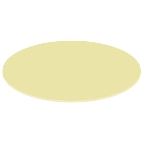 PLEXIGLAS® Corte de 3 – 50 cm – rebanadas ovaladas crema, tamaño: 47 cm, pack con:1 unidad