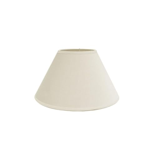 PRENDELUZ E27 Lampenschirm mit konischer Form, Maße: 30 x 15 x 20 cm, Beige, ideal für dekorative Lampen und Ambiente.
