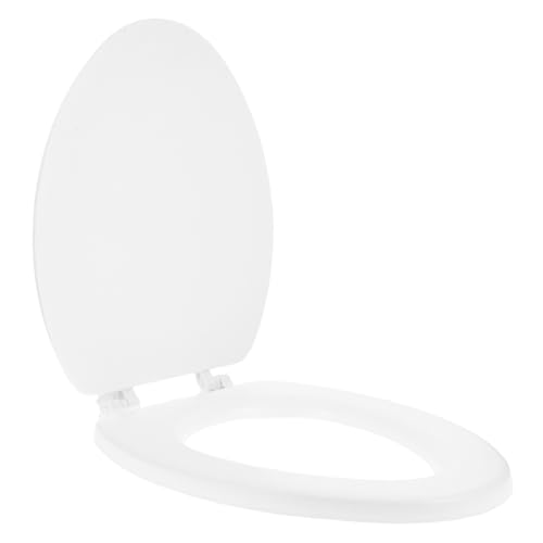 EXCEART Tapa Del Inodoro Blanca v Tipo Espuma Suave Amortiguación Cierre Suave Accesorio Para Asiento De Inodoro Necesidad Del Hogar Estreno Casa