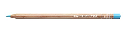 Image of CARAN DACHE LUMINANCE 6901 THE MOST LIGHTFAST PERMANENT COLOUR PENCIL EVER DESIGNED FOR PROFESSIONAL ARTIST (TURQUOISE BLUE)