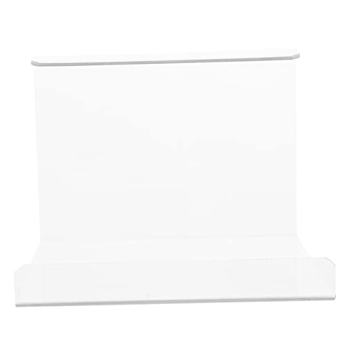 MUCKLILY 1Pc Acrylic Pot Rack Display Stand Practical Frying Pan Holder for Induction Cookers Compact Kitchen Organizer Transparent Showcase for Pans and Cookware Space Saving Design