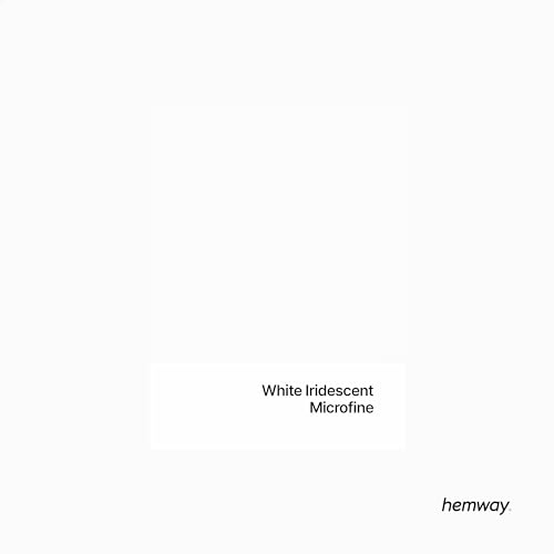 Hemway Ultra Sparkle Glitter White Iridescent 100g Microfine - Image 2