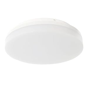 Lumare Plafonnier LED 18 W – Diamètre : 220 mm – Avec détecteur de mouvement – 1600 lm – IP45 – Lampe pour salon, salle de bain – Blanc chaud 3000 K