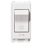 Vimar serie plana - Interruptor magnetotermico 1 polo c10 230v blanco