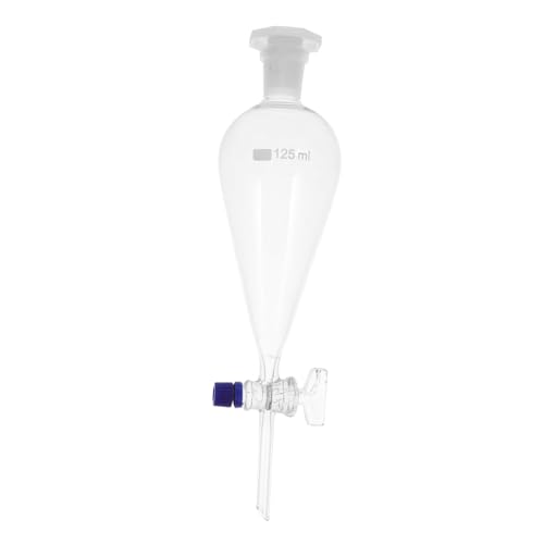 分液漏斗 125ml 洋ナシ型 実験室用蒸留器 ホウケイ酸ガラス分液漏斗 - KYETACD - 商品画像