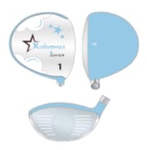 XDriverMax - Juego de palos de golf junior de 4 piezas para niños de 3 a 5 años, RH, color verde