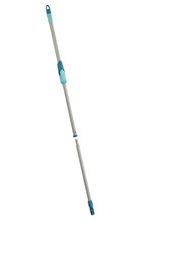 Leifheit 89114 Drillstiel CLEAN Twist Evo, Silber-türkis,