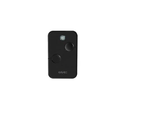 FAAC XTO2 Télécommande pour Portail Automatique, 2 canaux, 433MHz, SLH-SL-DS-RC, Noir