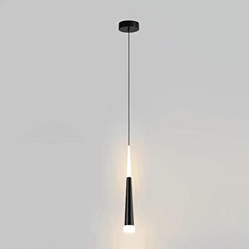 Lustre suspension noir et or au design minimaliste pour chambre épurée