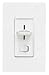Lutron CT-600P-WH Skylark Contour 600W Maximum Single Pole Incandescent Dimmer Rocker and Slide Switch, White, 120V