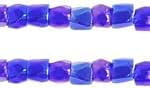 Czech Seed Beads 3Cut 12/0 Transparent Navy Blue Iris Strung 3600 Beads for Jewelry Making and Crafts